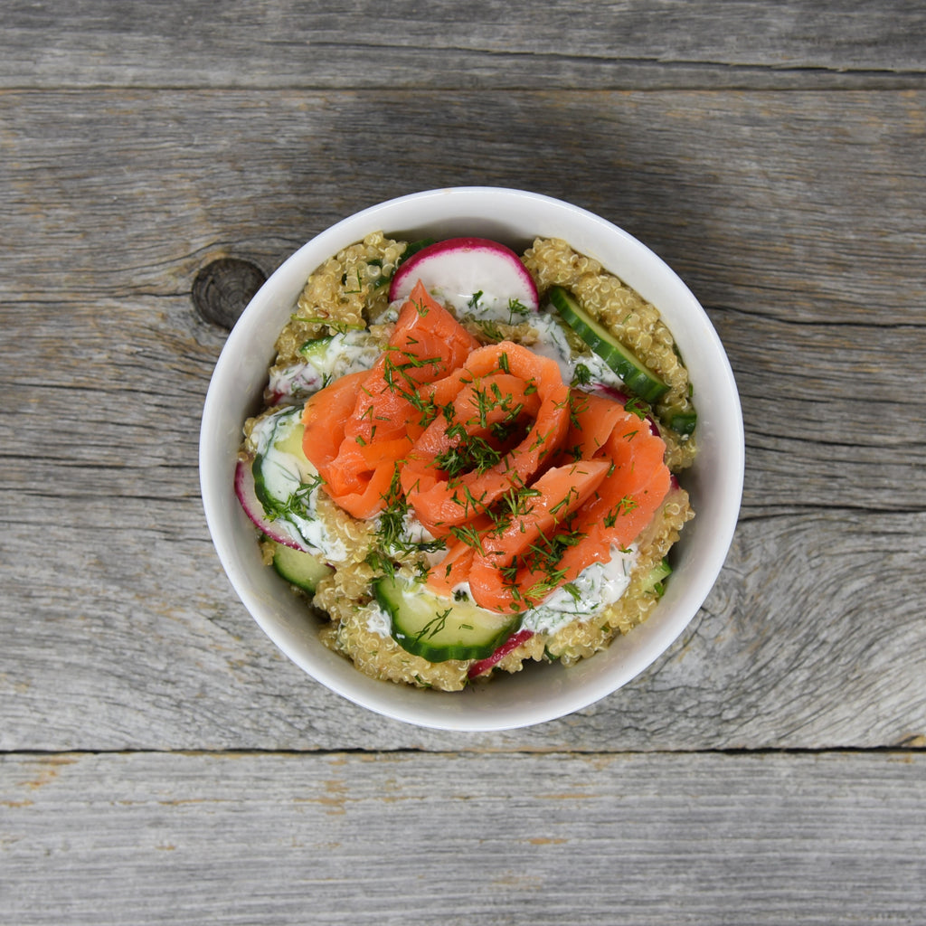Salmon and Quinoa Lunch Bowl